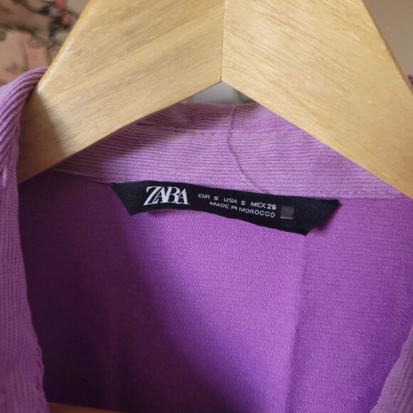 Oversized Lavender Corduroy Button Down - Picture 2 of 2